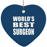 World's Best Surgeon - Heart Ornament