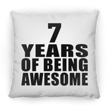 7th Birthday 7 Years Of Being Awesome - Throw Pillow