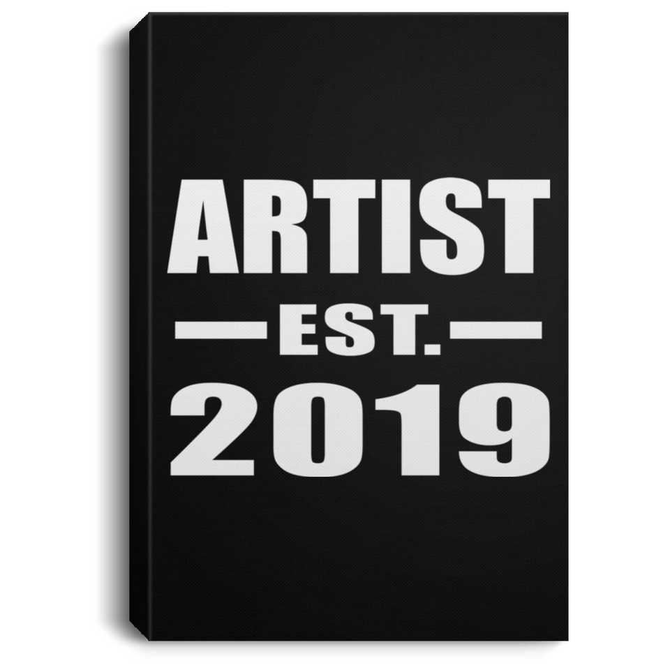 Artist Established EST. 2019 - Canvas Portrait