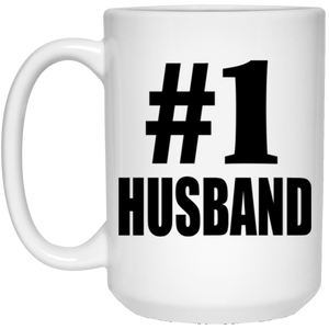 Number One #1 Husband - 15 Oz Coffee Mug