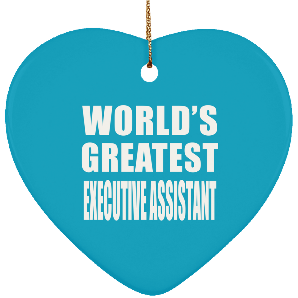 World's Greatest Executive Assistant - Heart Ornament