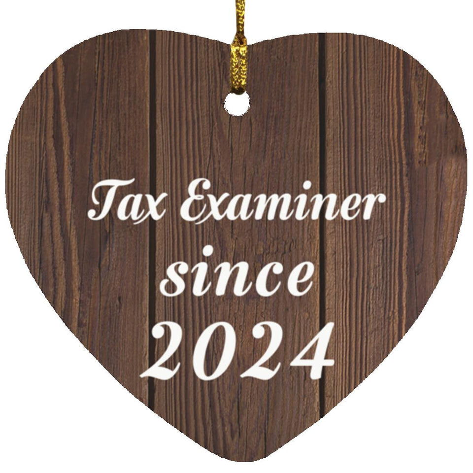 Tax Examiner Since 2024 - Heart Ornament D