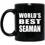 World's Best Seaman - 11 Oz Coffee Mug Black