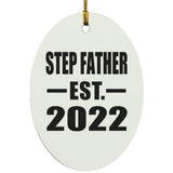 Step Father Established EST. 2022 - Oval Ornament