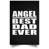 Angel Best Dad Ever - Poster Portrait