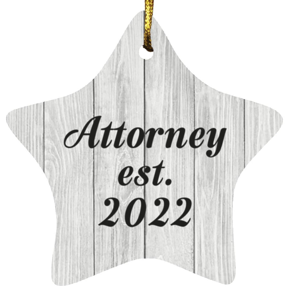 Attorney Established Est. 2022 - Star Ornament F