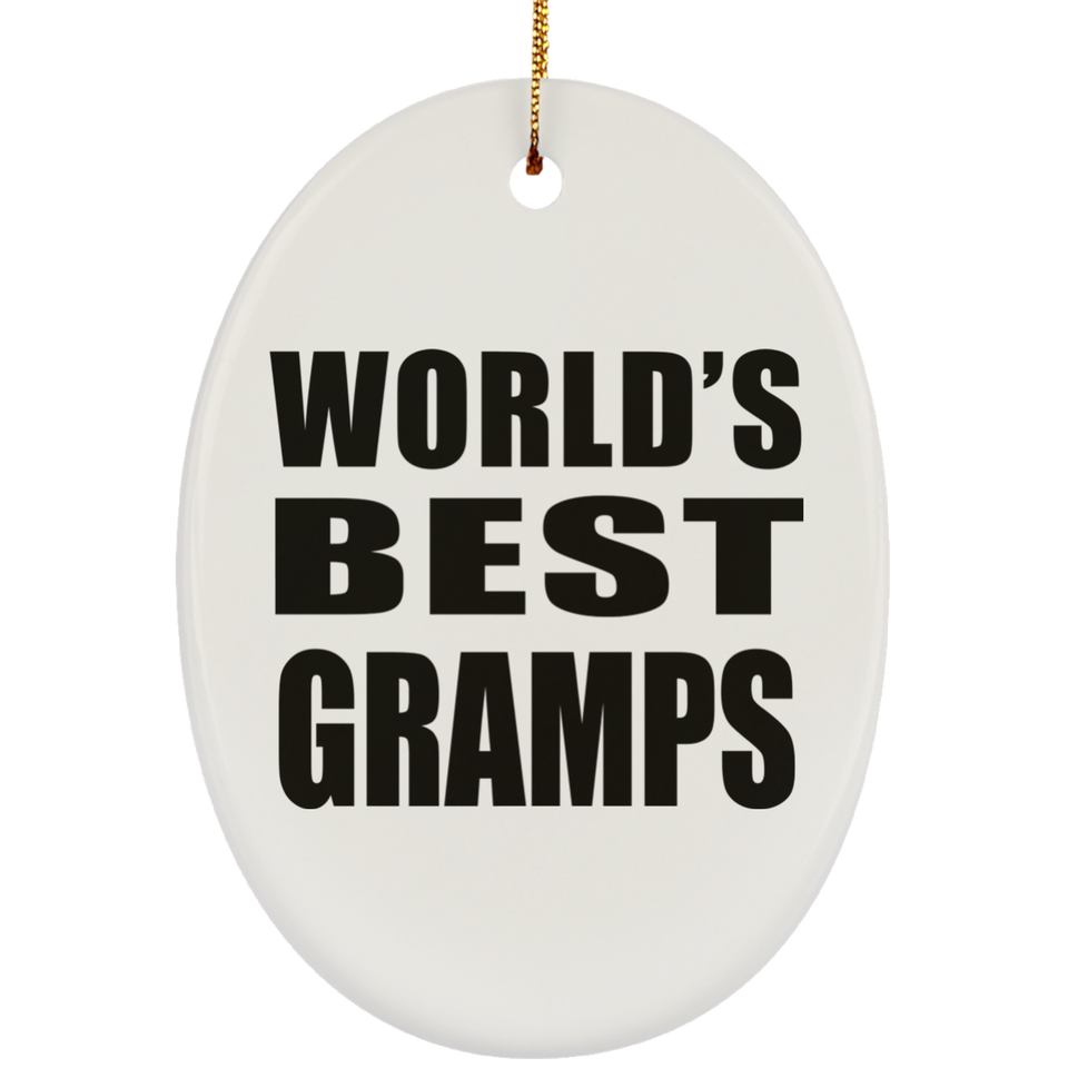 World's Best Gramps - Oval Ornament