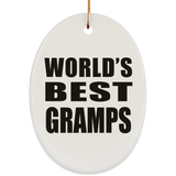 World's Best Gramps - Oval Ornament