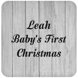 Leah Baby's First Christmas - Drink Coaster F