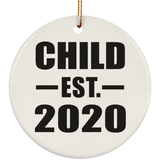 Child Established EST. 2020 - Circle Ornament