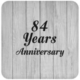 84th Anniversary 84 Years Anniversary - Drink Coaster F