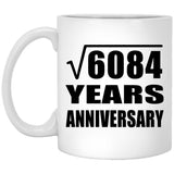 78th Anniversary Square Root of 6084 Years Anniversary - 11oz Coffee Mug