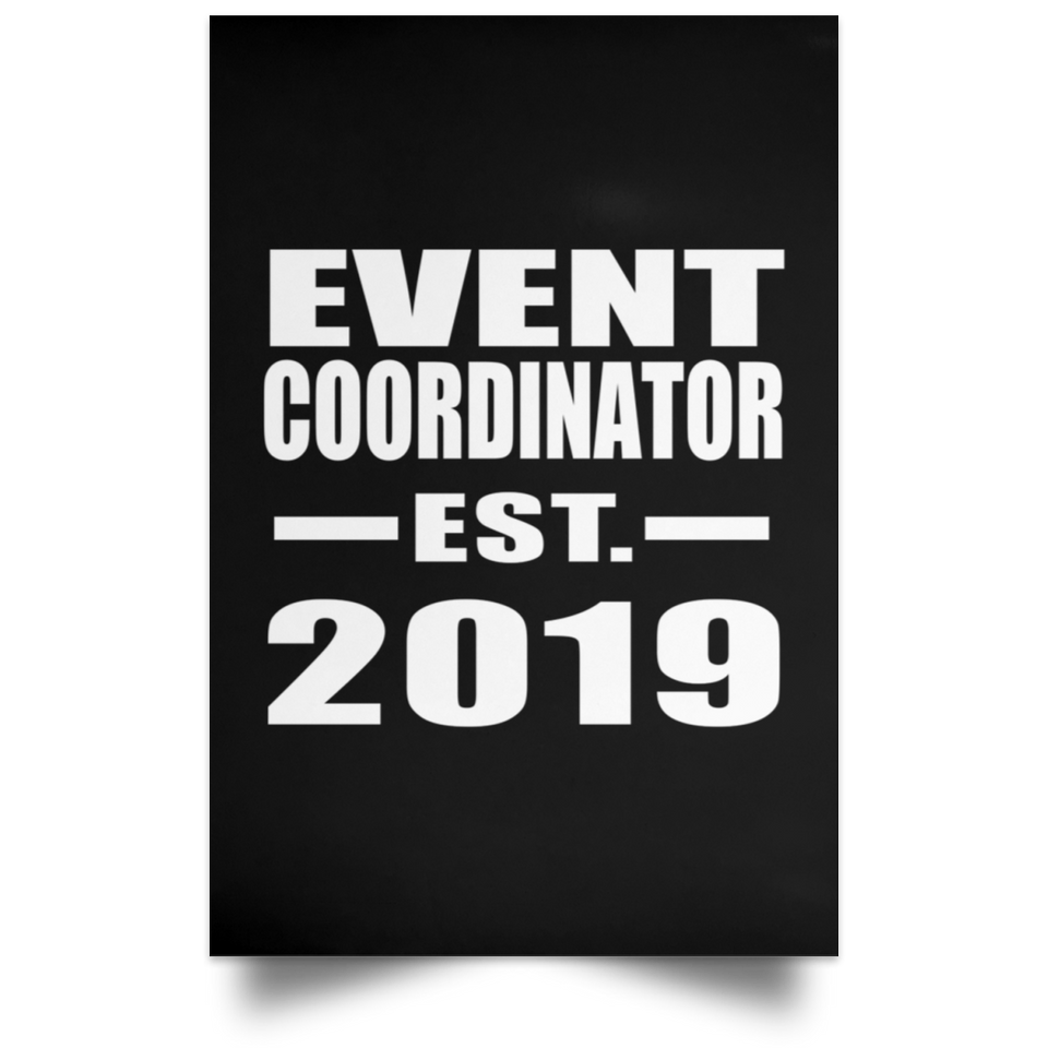Event Coordinator Established EST. 2019 - Poster Portrait