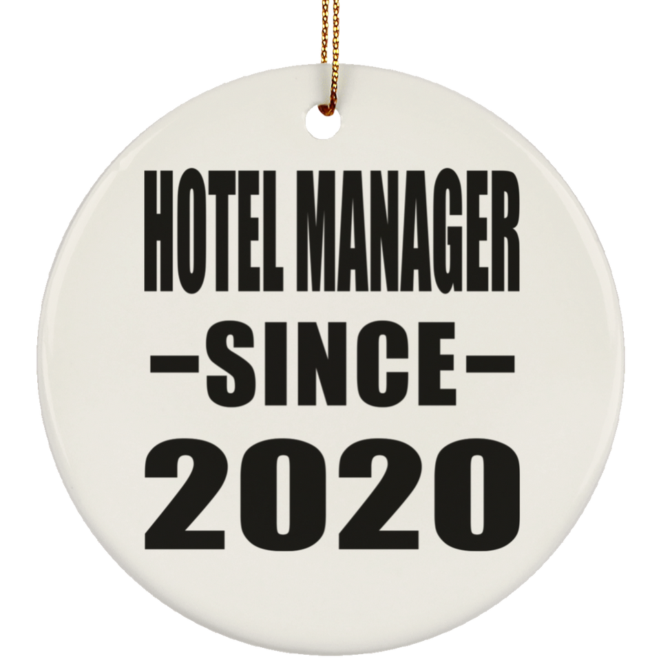 Hotel Manager Since 2020 - Circle Ornament