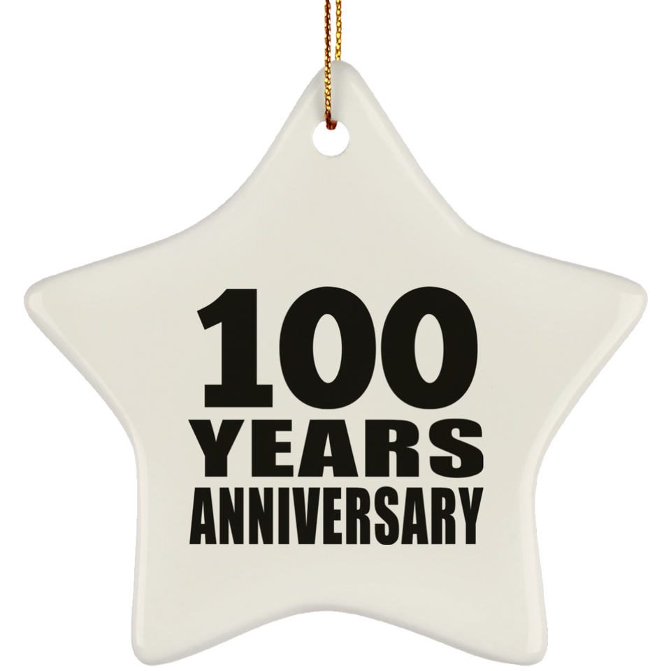 100th Anniversary 100 Years - Star Ornament