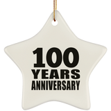 100th Anniversary 100 Years - Star Ornament