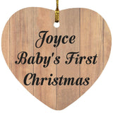 Joyce Baby's First Christmas - Heart Ornament C