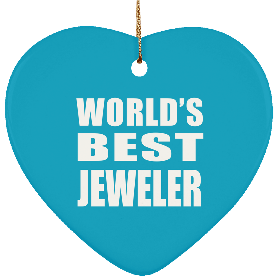 World's Best Jeweler - Heart Ornament