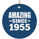 69th Birthday Amazing Since 1955 - Circle Ornament