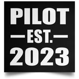 Pilot Established EST. 2023 - Poster Square