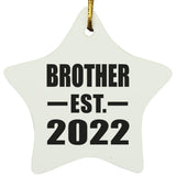 Brother Established EST. 2022 - Star Ornament