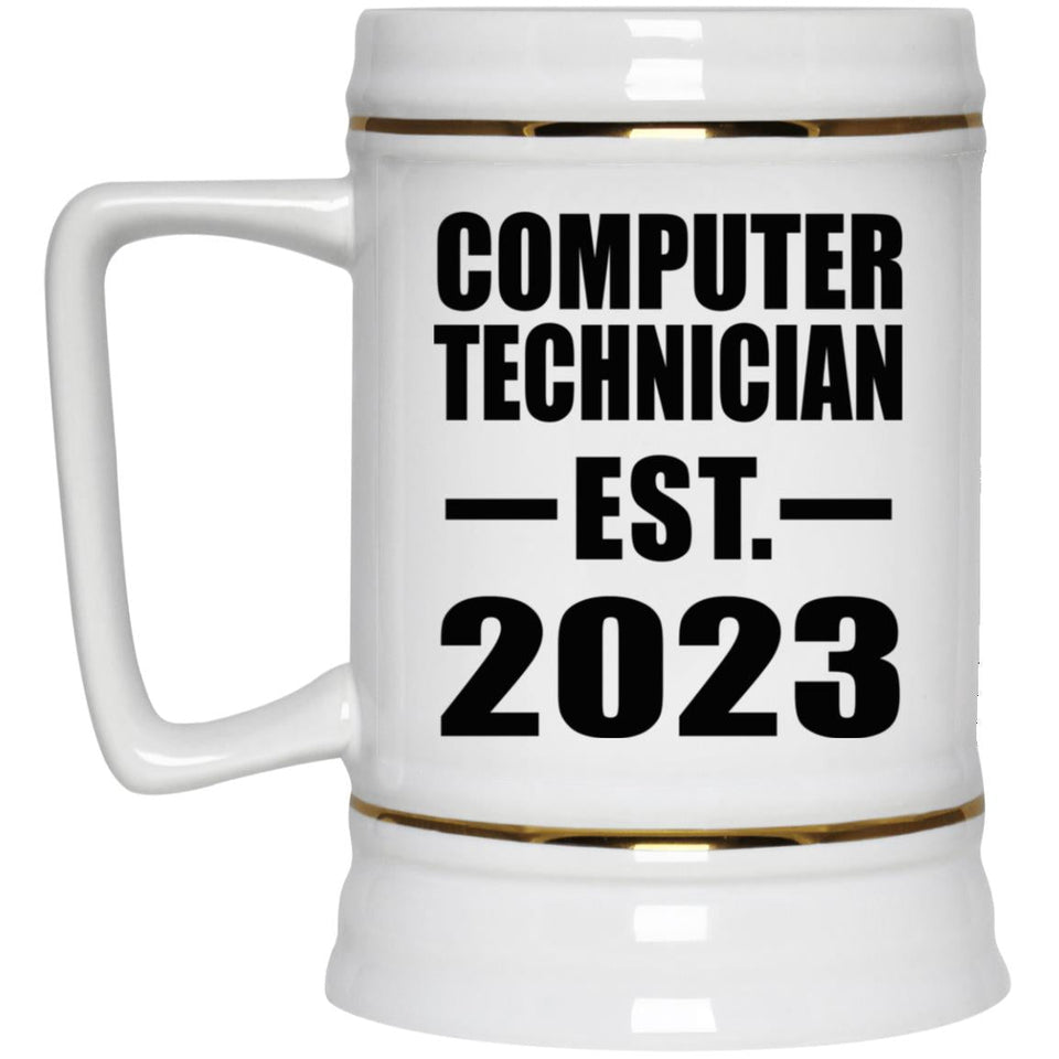 Computer Technician Established EST. 2023 - Beer Stein