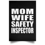 Mom Wife Safety Inspector - Poster Portrait