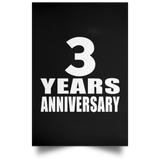 3rd Anniversary 3 Years Anniversary - Poster Portrait