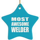 Most Awesome Welder - Star Ornament