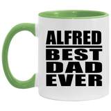 Alfred Best Dad Ever - 11oz Accent Mug Green