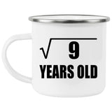 3rd Birthday Square Root of 9 Years Old - 12oz Camping Mug