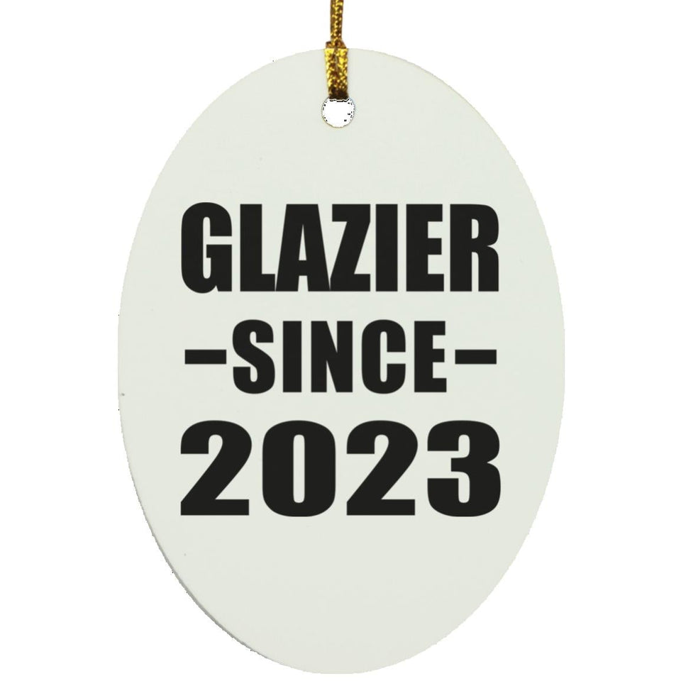 Glazier Since 2023 - Oval Ornament