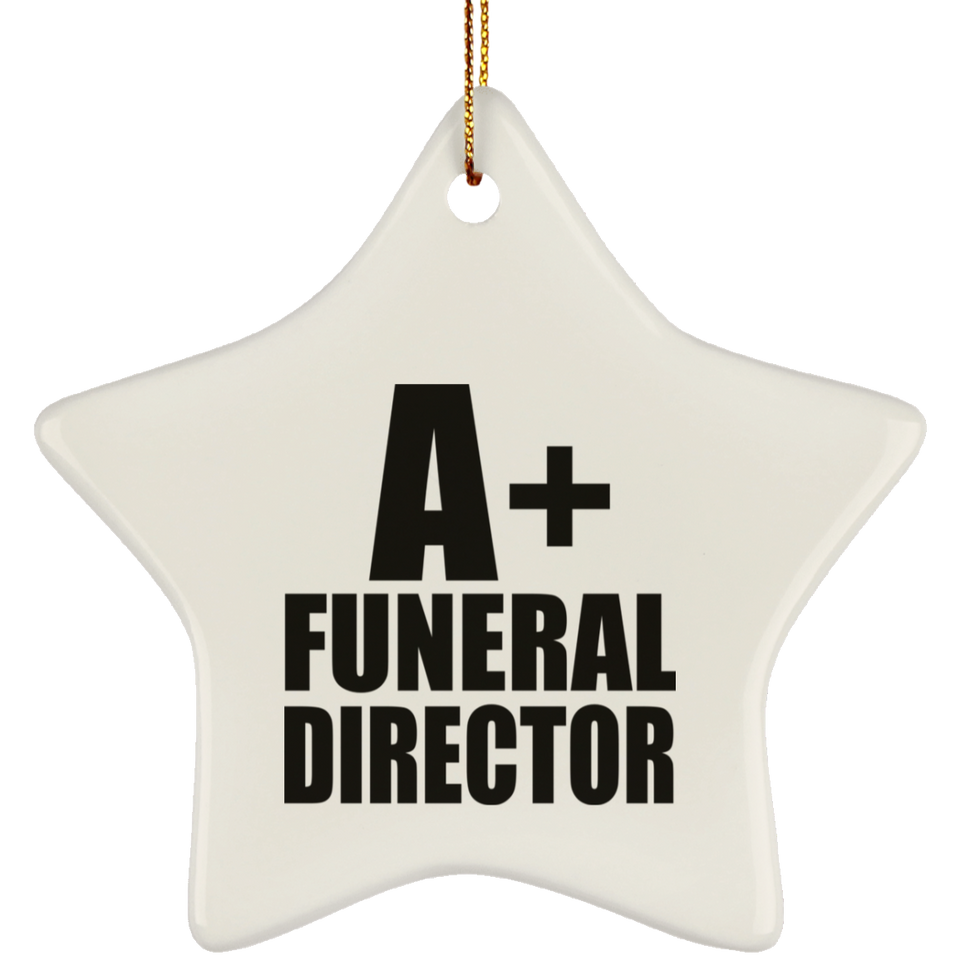 A+ Funeral Director - Star Ornament
