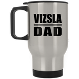 Vizsla Dad - Silver Travel Mug