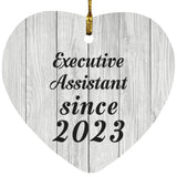 Executive Assistant Since 2023 - Heart Ornament F