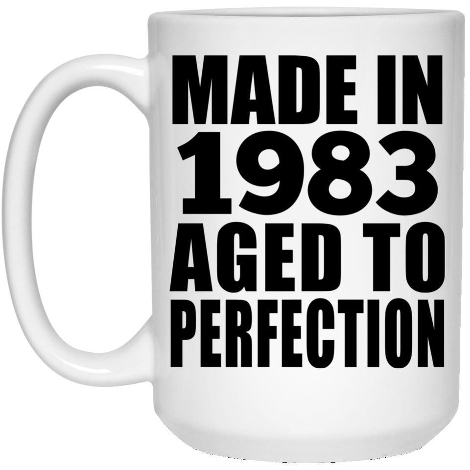 41st Birthday Made In 1983 Aged to Perfection - 15 Oz Coffee Mug
