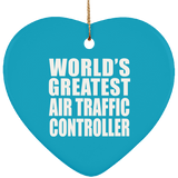 World's Greatest Air Traffic Controller - Heart Ornament