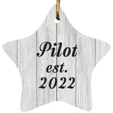 Pilot Established Est. 2022 - Star Ornament F