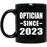 Optician Since 2023 - 11oz Coffee Mug Black