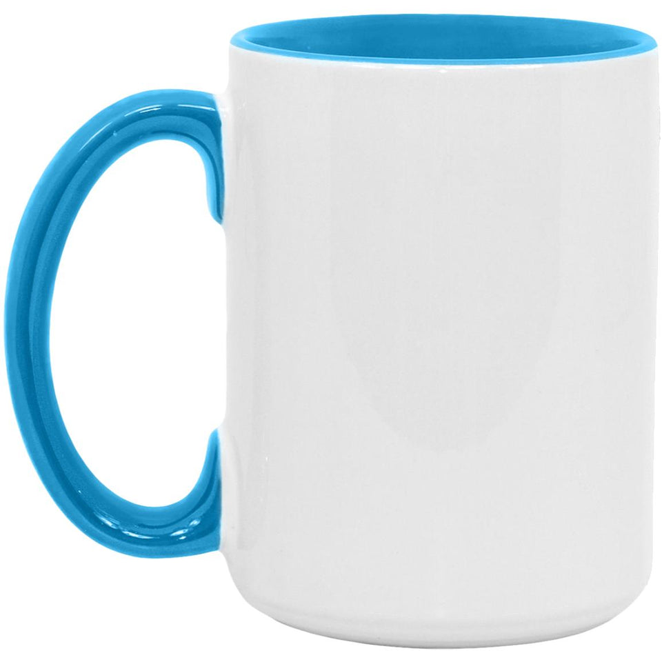 I Love My Wife More Than Mixed Martial Arts - 15oz Accent Mug Blue