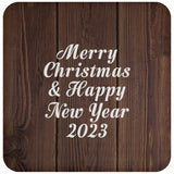 Merry Christmas & Happy New Year 2023 - Drink Coaster D