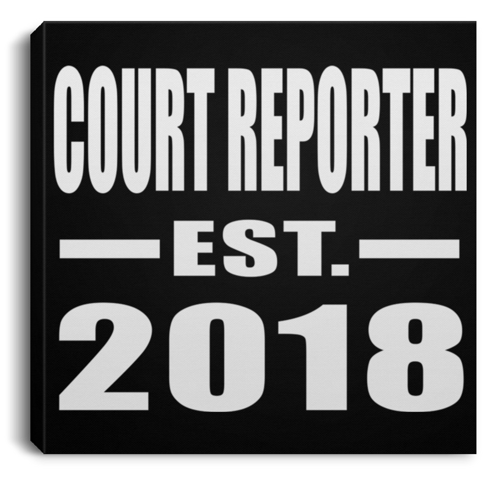 Court Reporter Established EST. 2018 - Canvas Square