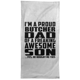 Proud Butcher Dad Of Awesome Son - Hand Towel