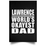 Lawrence World's Okayest Dad - Poster Portrait