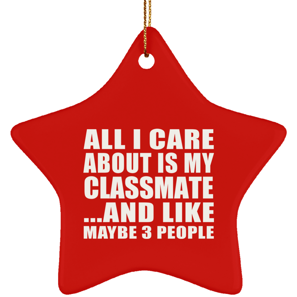 All I Care About Is My Classmate - Star Ornament