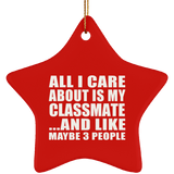 All I Care About Is My Classmate - Star Ornament