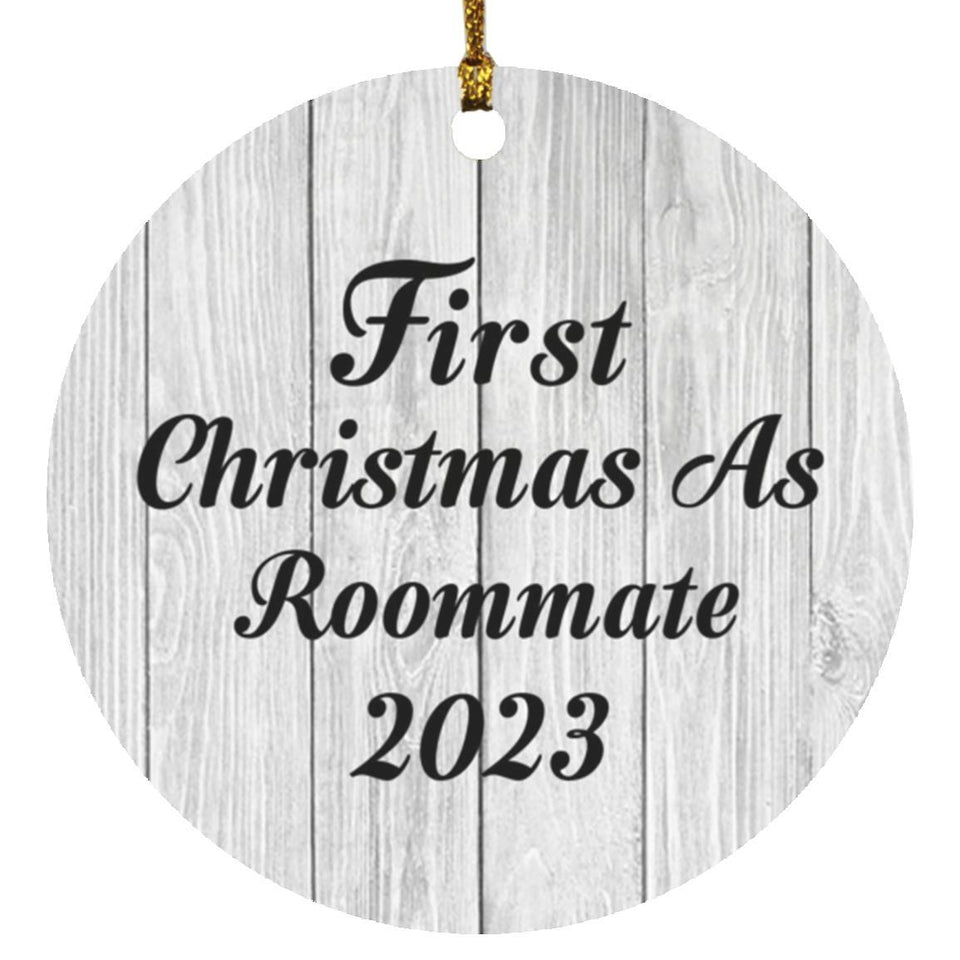 First Christmas As Roommate 2023 - Circle Ornament F