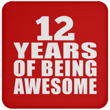 12th Birthday 12 Years Of Being Awesome - Drink Coaster