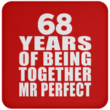 68th Anniversary 68 Years Of Being Mr Perfect - Drink Coaster