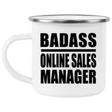 Badass Online Sales Manager - 12oz Camping Mug
